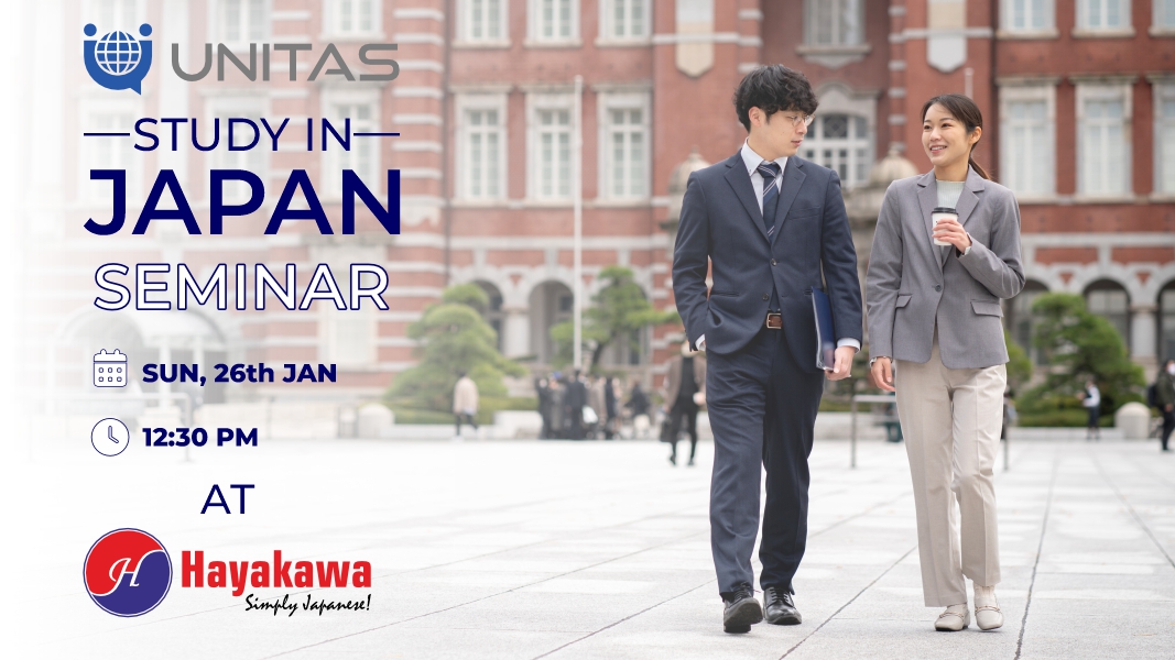 Study in Japan Seminar by UNITAS at Hayakawa